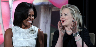 Michelle Obama and Hillary Clinton (Alex Wong/Getty Images)